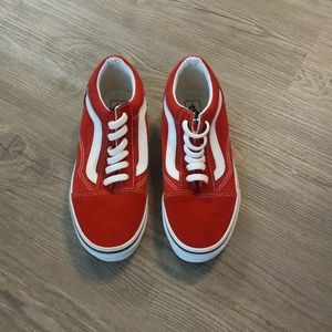 Boys Red Low-top Vans